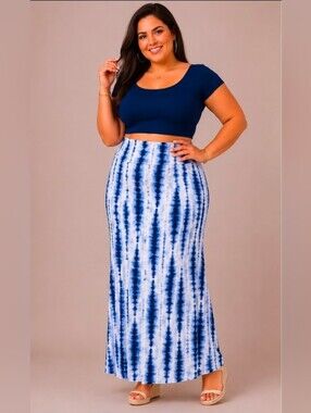 Faded Glory | Vintage Y2K Boho Indie Tie-Dye Maxi Skirt | Size Large